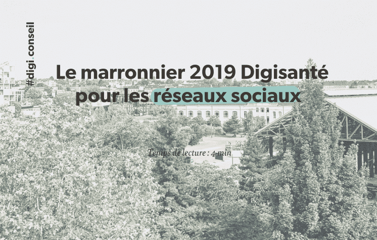 Le marronnier 2019 Digisanté pour les réseaux sociaux