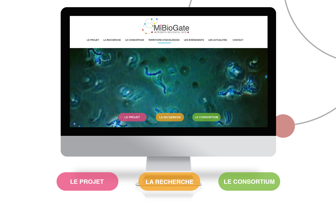 Site internet Mibiogate microbiote biologie Digisanté