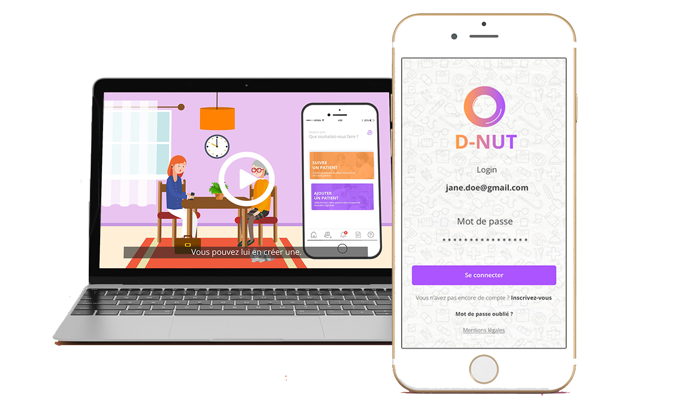 Application DNUT Dénutrition des personnes âgées ARS URPS SRAE Nutrition Digisanté