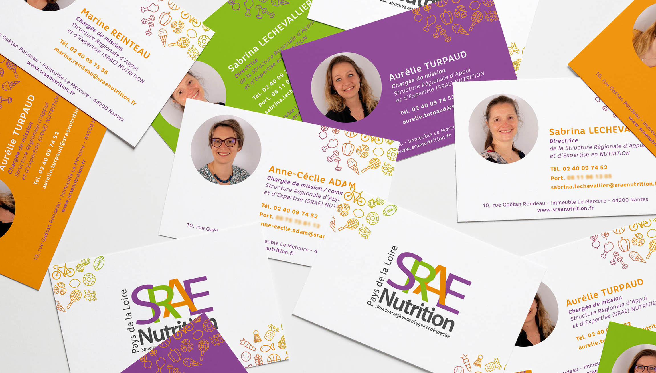 Cartes de visite SRAE Nutrition Digisanté