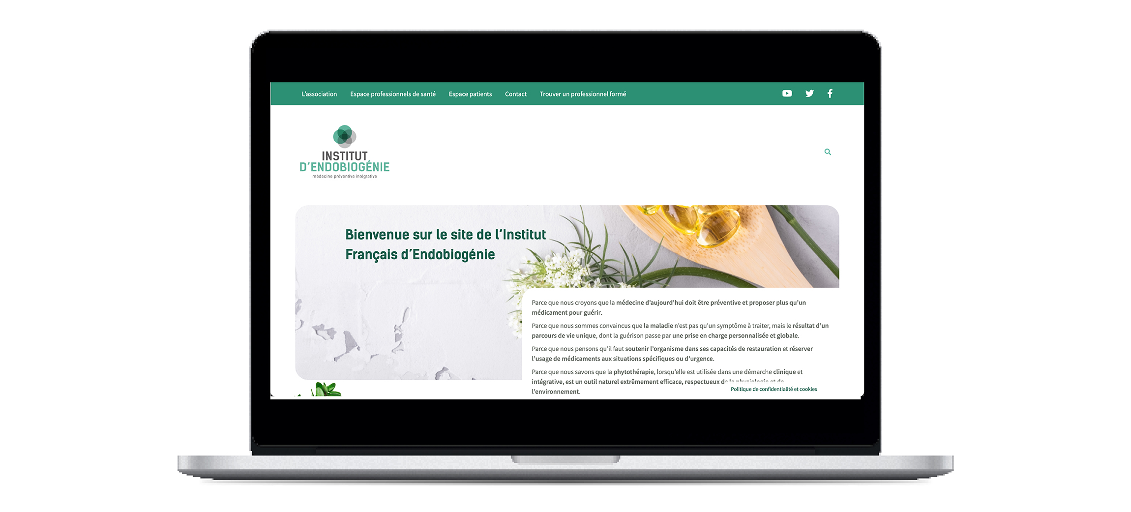 Site internet de l'Institut d'Endobiogénie