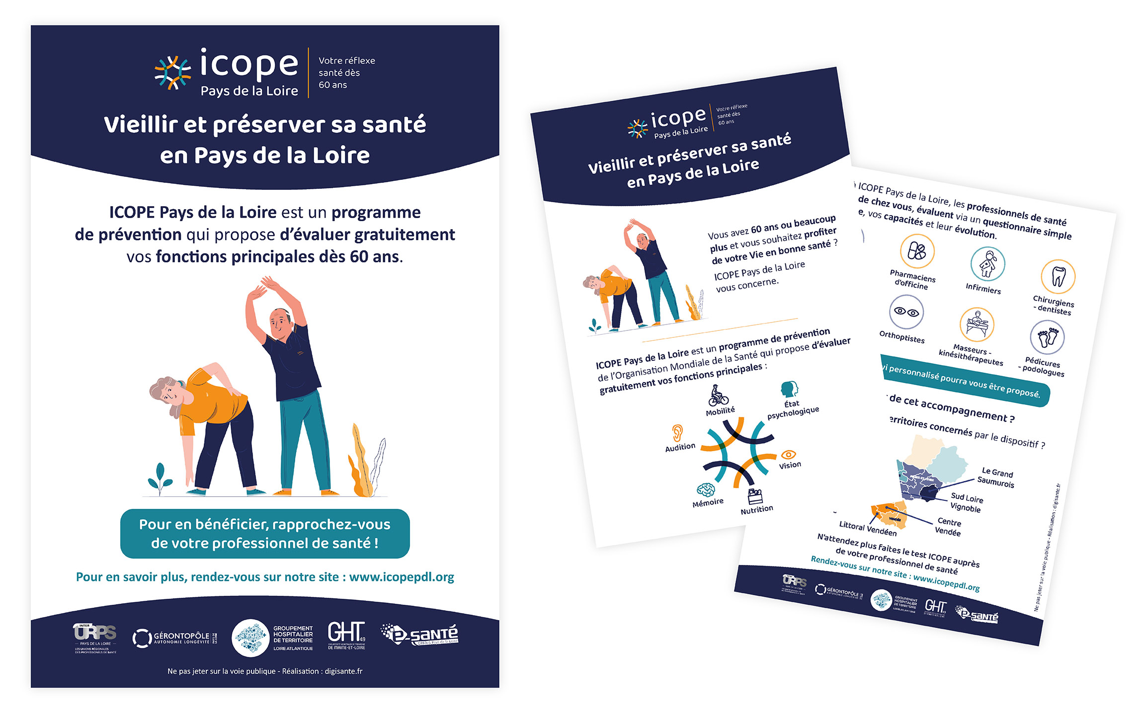 Affiche et flyer ICOPE Pays de Loire