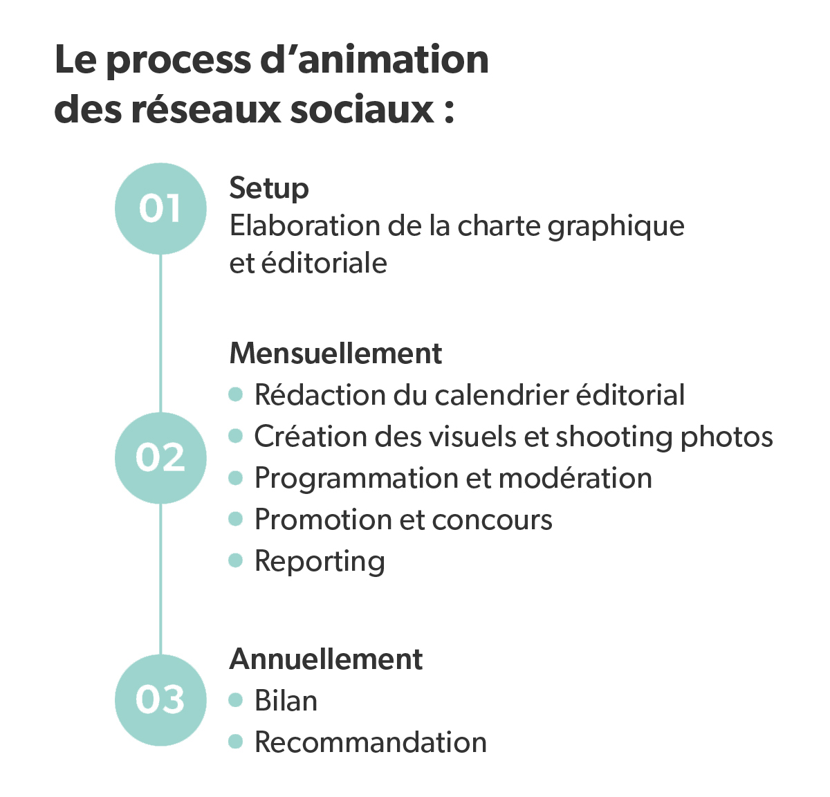 PROCESS ANIMATION RÉSEAUX SOCIAUX SANTÉ