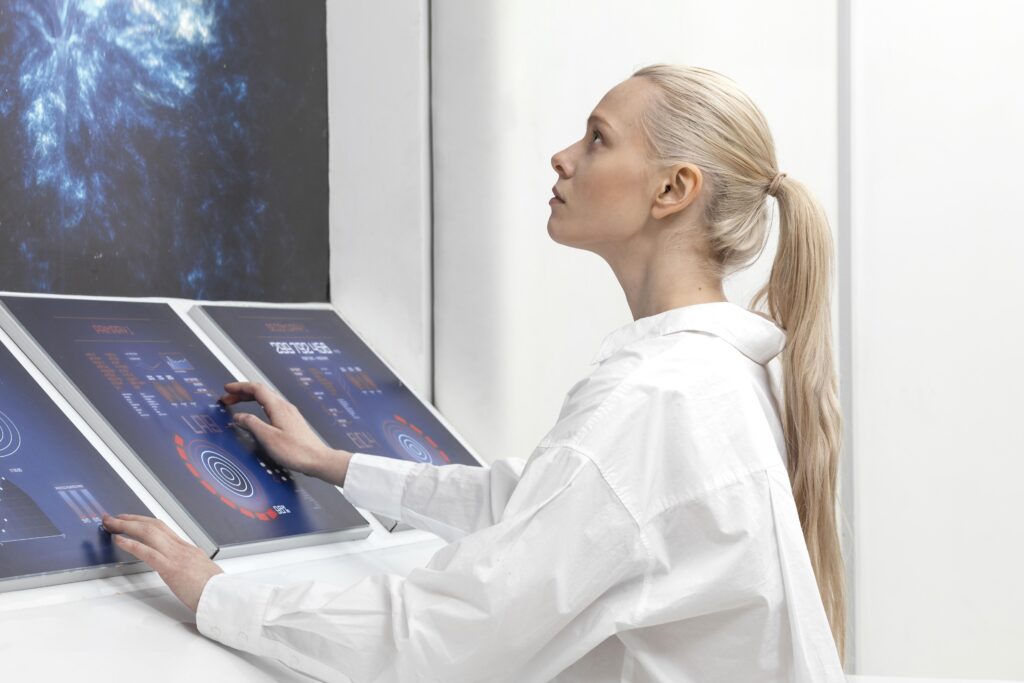 Professionnel de santé utilisant l'intelligence artificielle
